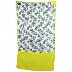 Acheter ALL IN Large Towel /palme tree jaune fluo