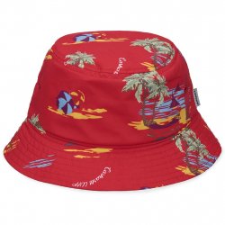 Acheter CARHARTT WIP Beach Bucket Hat Poplin Beach Print /etna rouge