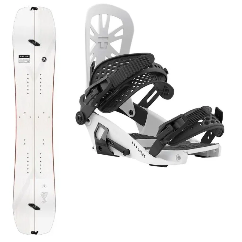 AMPLID Tour Operator Splitboard + Fix UNION Expedition Explorer /white