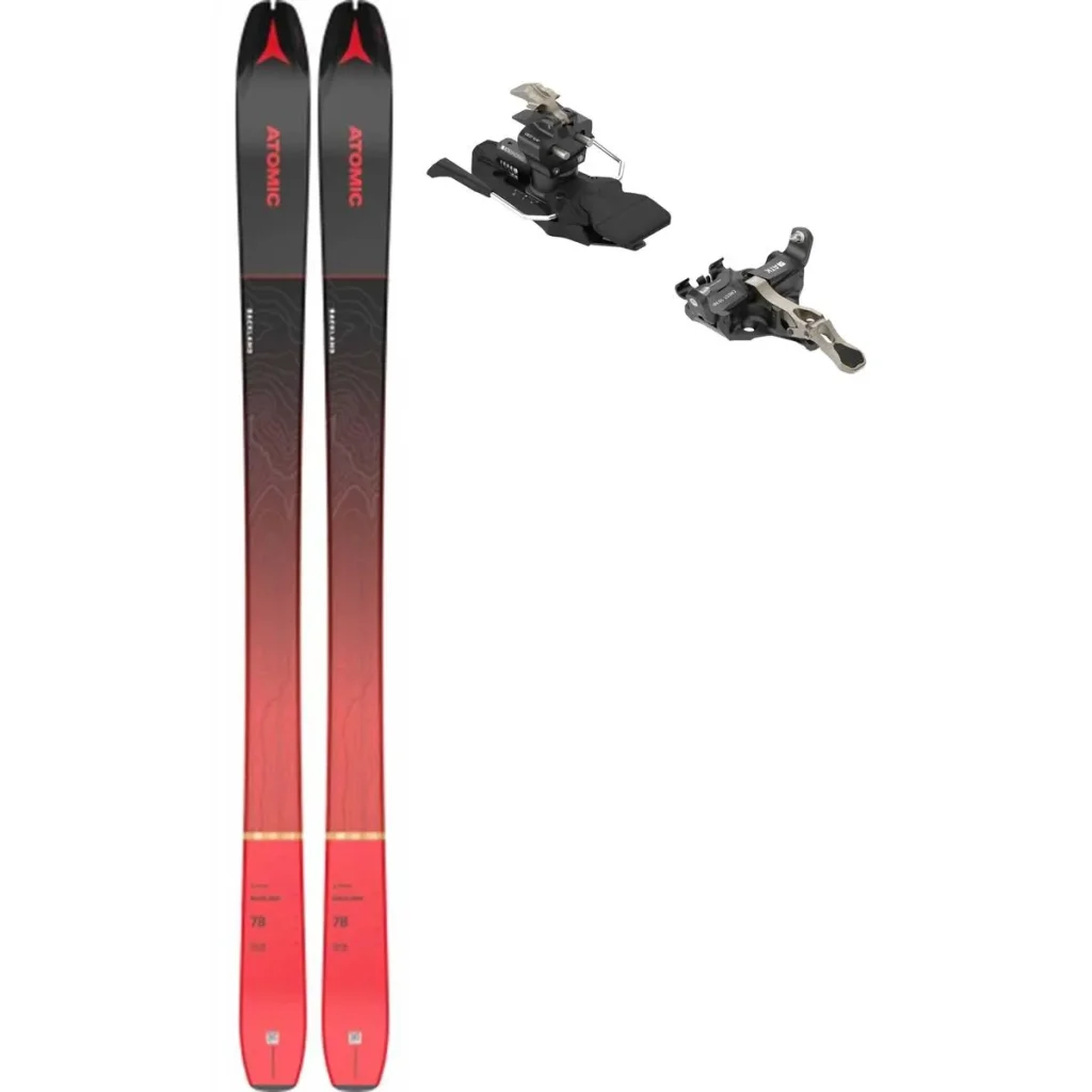 ATOMIC Backland 78 /black red + Fix ATK Crest 10 /Freins 86 mm /dark bronze