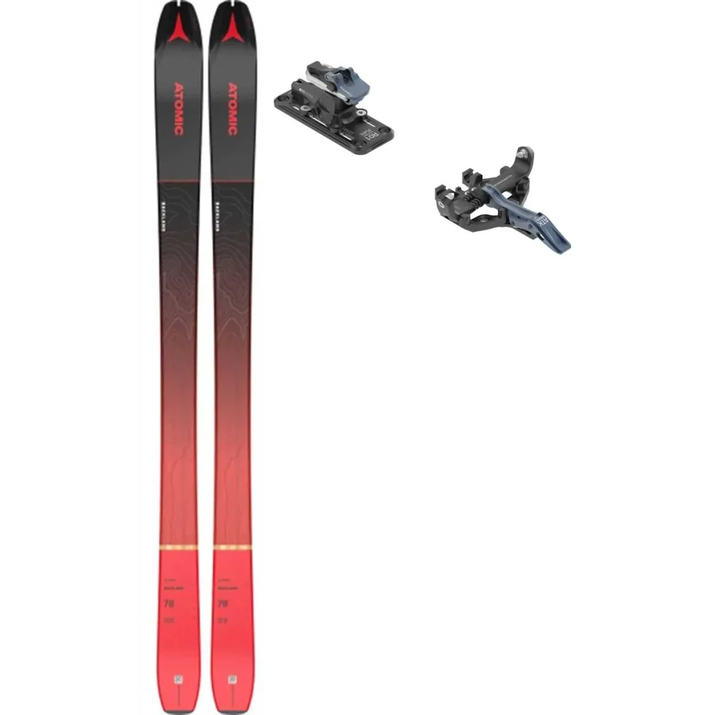 ATOMIC Backland 78 /black red + Fix ATK Kuluar 12 Superlight /dark blue