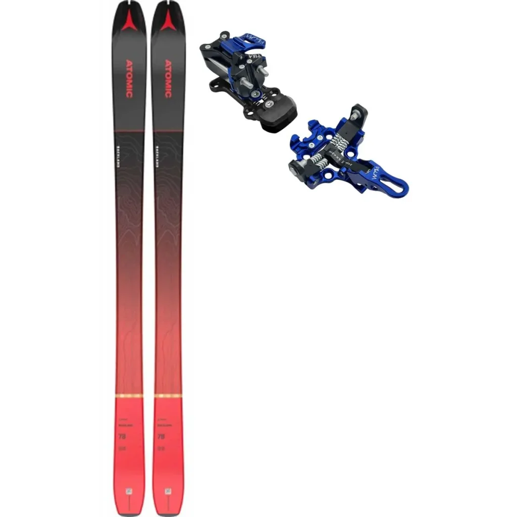 ATOMIC Backland 78 /black red + Fix PLUM Pika /bleu