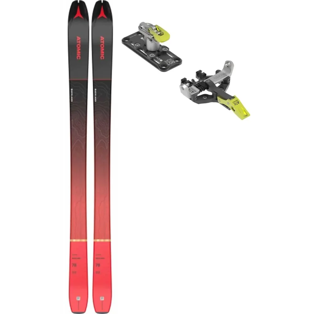 ATOMIC Backland 78 /noir rouge + Fix ATK Trofeo 8 Plus