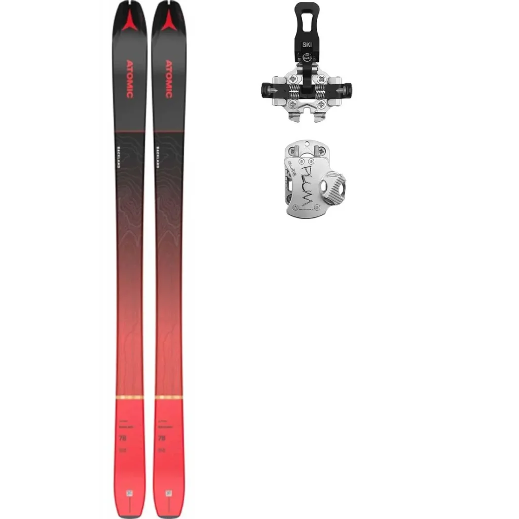 ATOMIC Backland 78 /noir rouge + Fix PLUM Guide 12 /gris