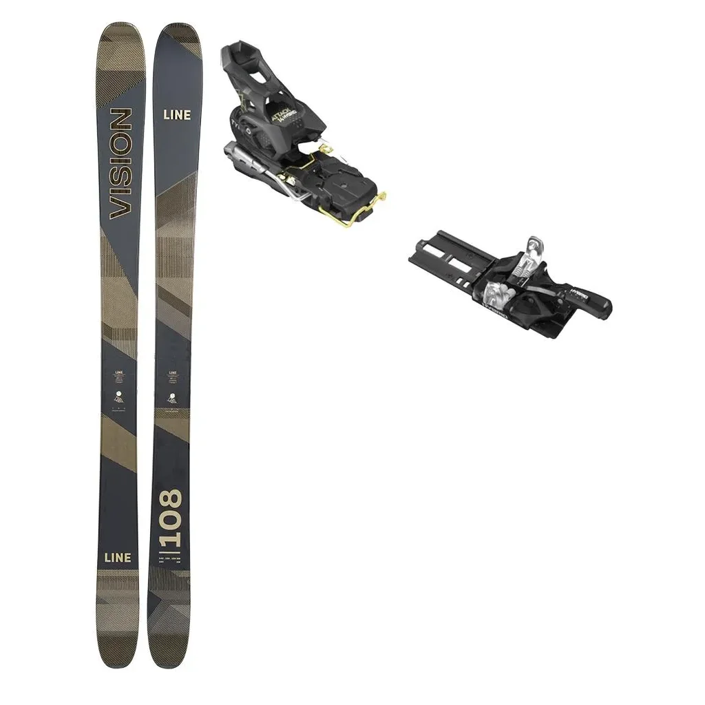 LINE Vision 108 /23 + Fix TYROLIA Attack Hybrid 14 Mn /frein 110mm