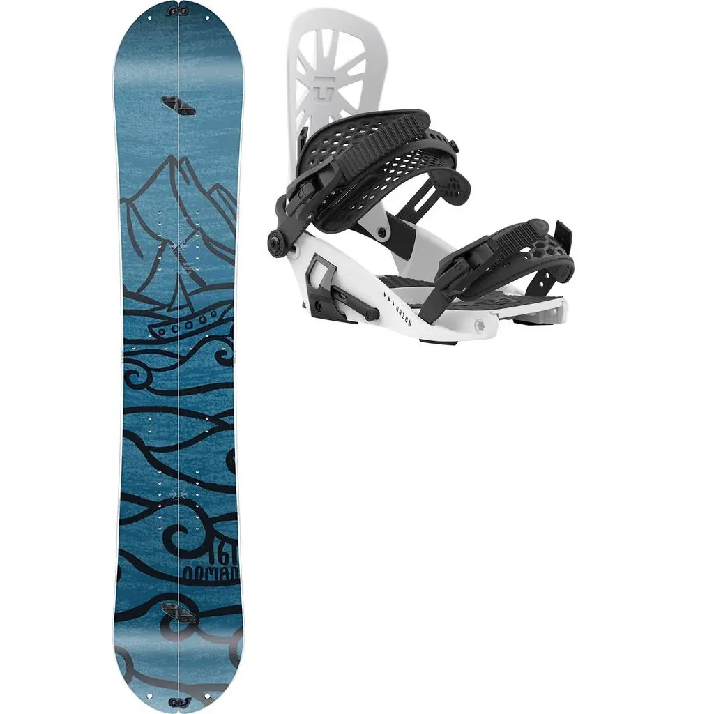 NITRO Nomad Splitboard + Fix UNION Expedition Explorer /white
