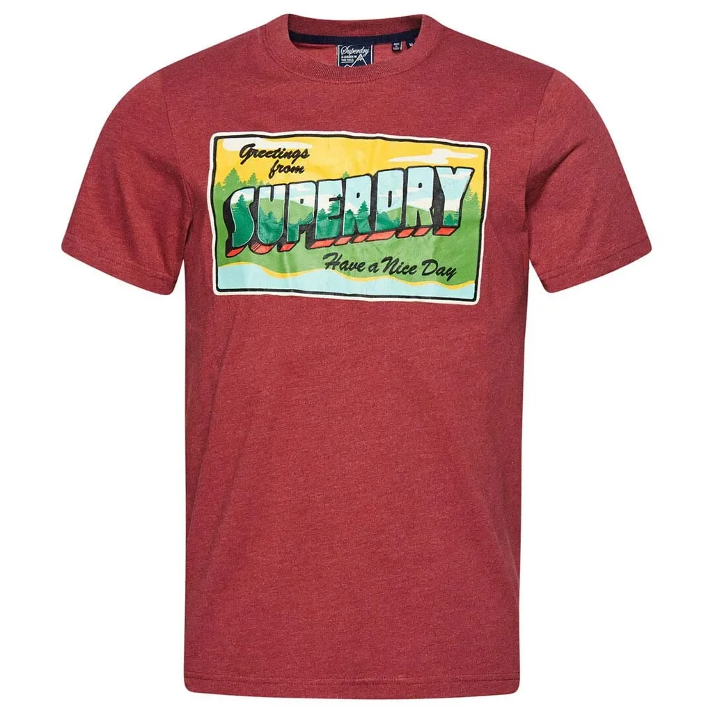 SUPERDRY Vintage Travel Tee /rhubarb marl