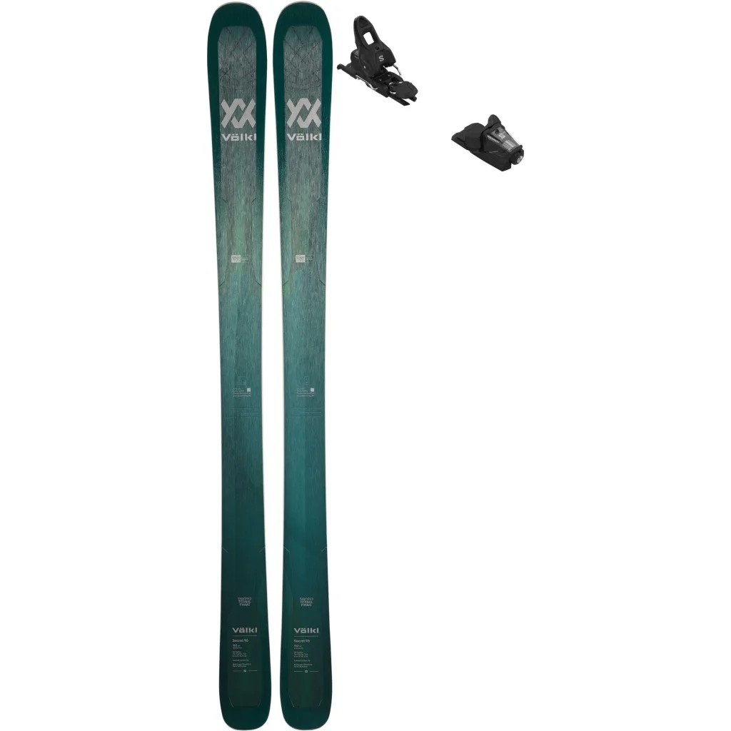 VOLKL Secret 96 Flat + Fix SALOMON Stage 10 Gw /noir