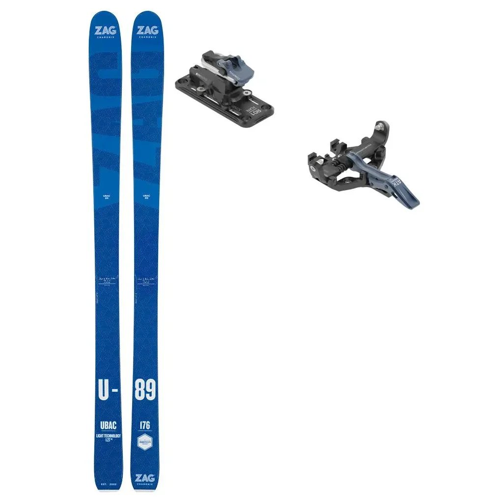 ZAG Ubac 89 /2023 + Fix ATK Kuluar 12 Superlight /bleu marine