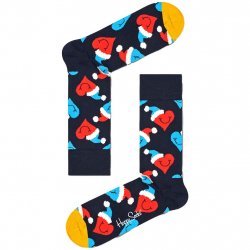 Acheter HAPPY SOCKS Santa Love Smiley Sock /bleu fonce