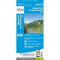 Acheter IGN Top 25 Massif de la Chartreuse Nord /3333ot