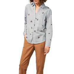 Acheter WHITE STUFF Serena Embroidered Shirt /gris multi