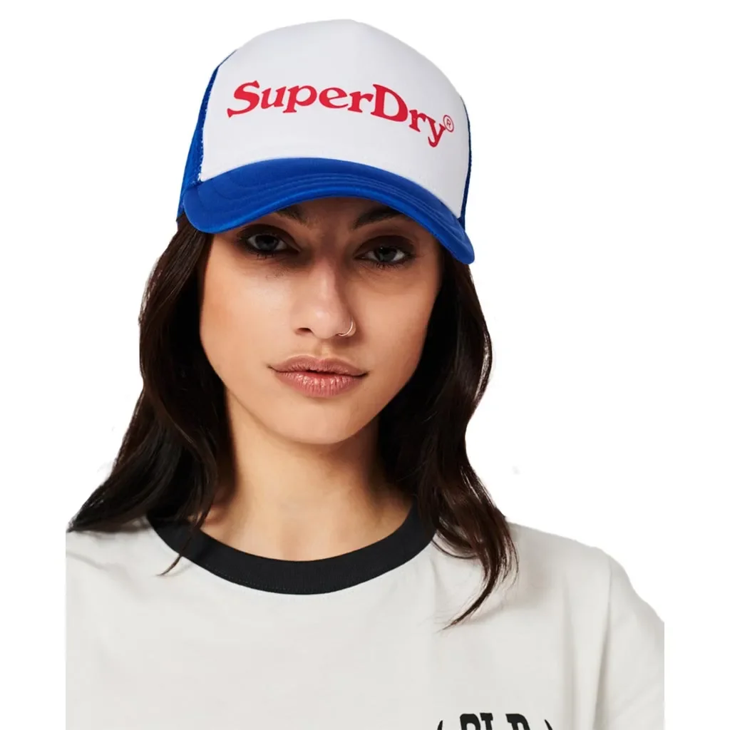SUPERDRY Vintage Graphic Trucker Cap /regal bleu