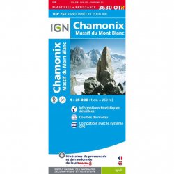 Acheter IGN Top 25 Chamonix Mont Blanc Résistante /3630ot