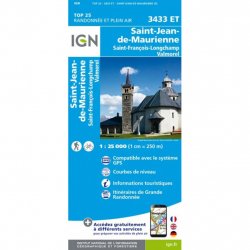 Acheter IGN Top 25 St Jean de Maurienne /3433et