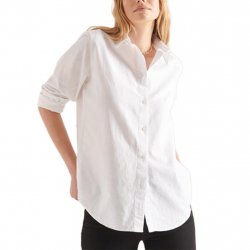 Acheter SUPERDRY Linen Boyfriend Shirt /blanc