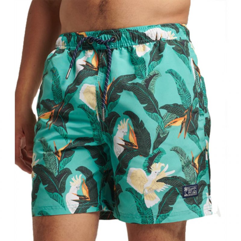 SUPERDRY Vintage Hawaiian Swim Short /paradise bird aqua