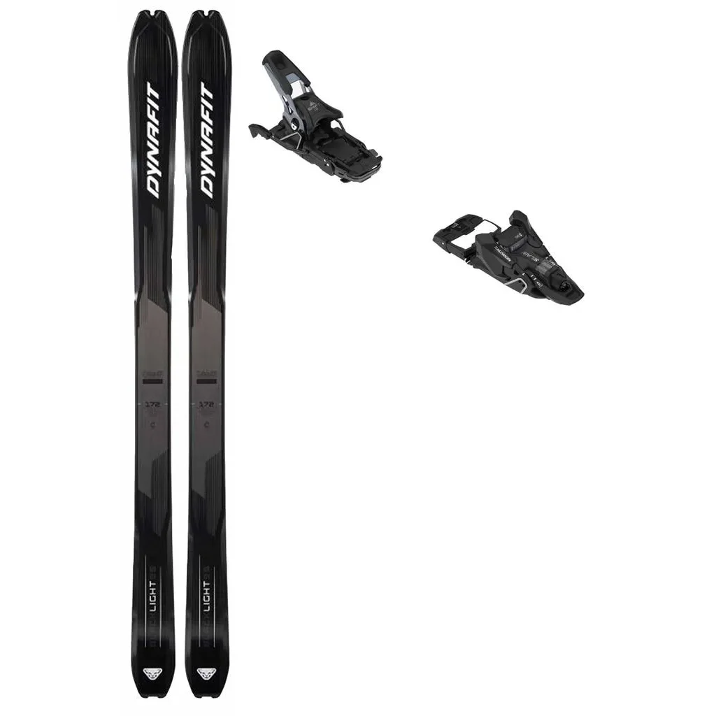 DYNAFIT Blacklight 95 /nimbus blanc + Fix SALOMON S/lab shift² 10 multinorm /noir argent met