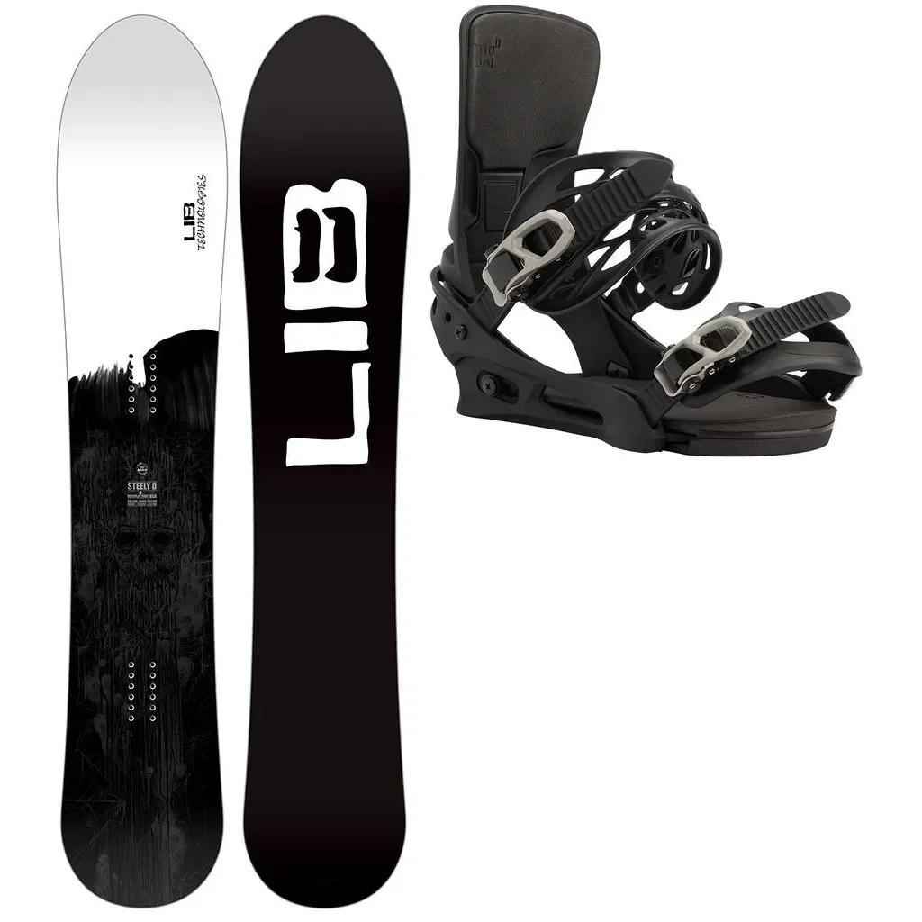 LIBTECH Steely D + Fix BURTON Cartel X /black