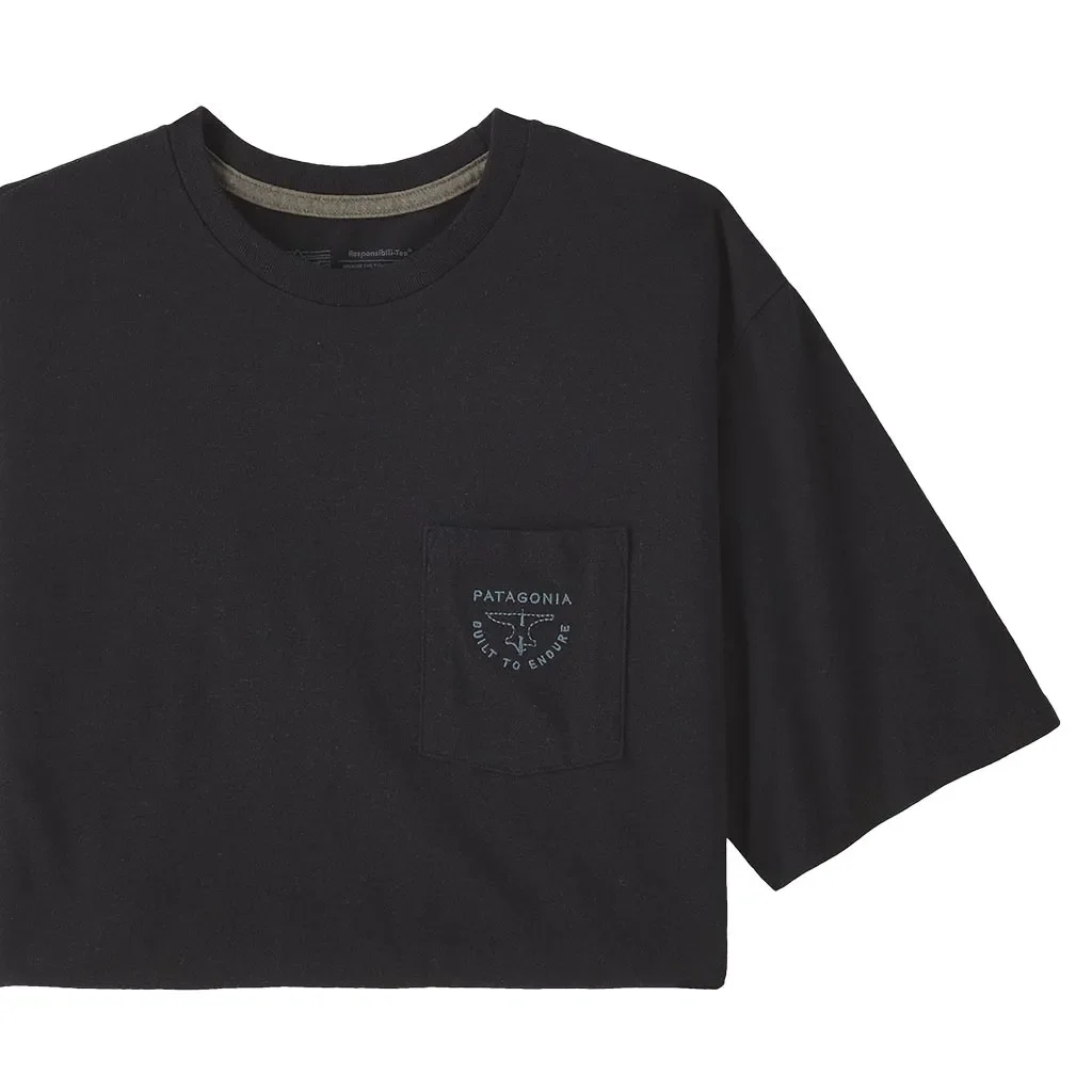 PATAGONIA Forge Mark Crest Pocket Responsabili-Tee /ink black