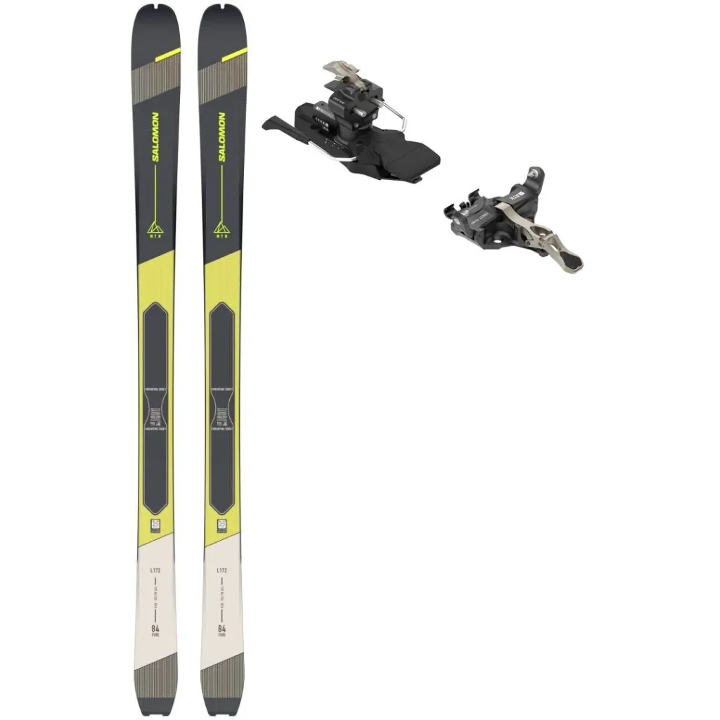 SALOMON Mtn 84 Pure + Fix ATK Crest 10 /freins 86 mm /foncé bronze