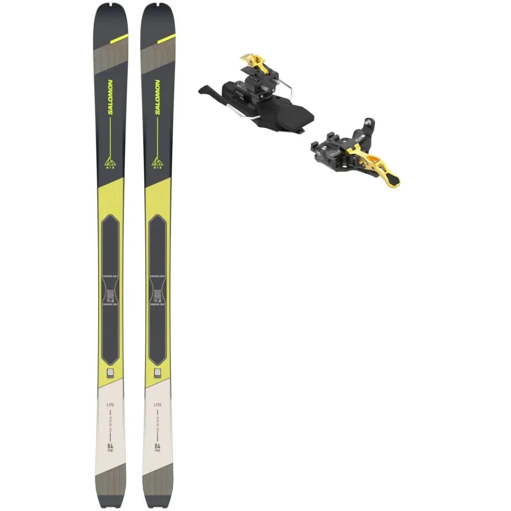 SALOMON Mtn 84 Pure + Fix ATK RT 11 Evo /Freins 91 mm /gold