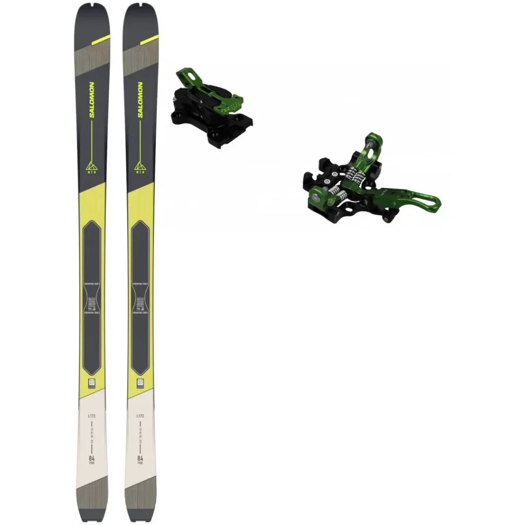 SALOMON Mtn 84 Pure + Fix PLUM Serak 8 /vert