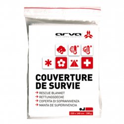Acheter ARVA Couverture Survie Argent 190gr Rescue Blanket