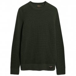 Acheter SUPERDRY Textured Crew Knit Jumper /olive chiné