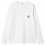 CARHARTT WIP Pocket Ls Tshirt /blanc