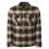 NO EXCESS Overshirt Button Closure Check /stone
