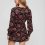SUPERDRY Printed V Neck Mini Tea Dress /mori florale marron