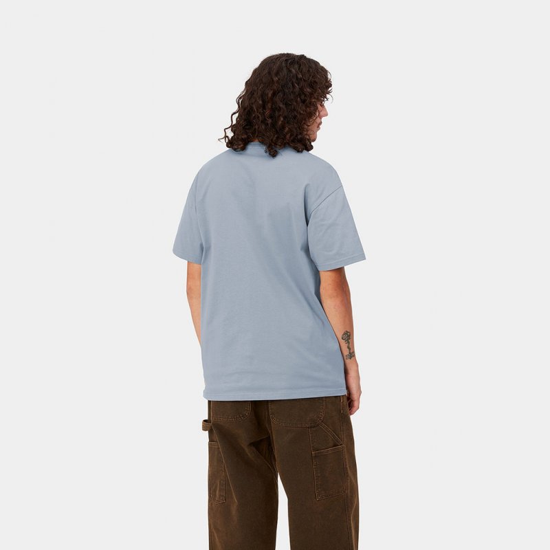 CARHARTT WIP Chase Ss Tshirt /mirror or 2023-2024 Sportswear Homme