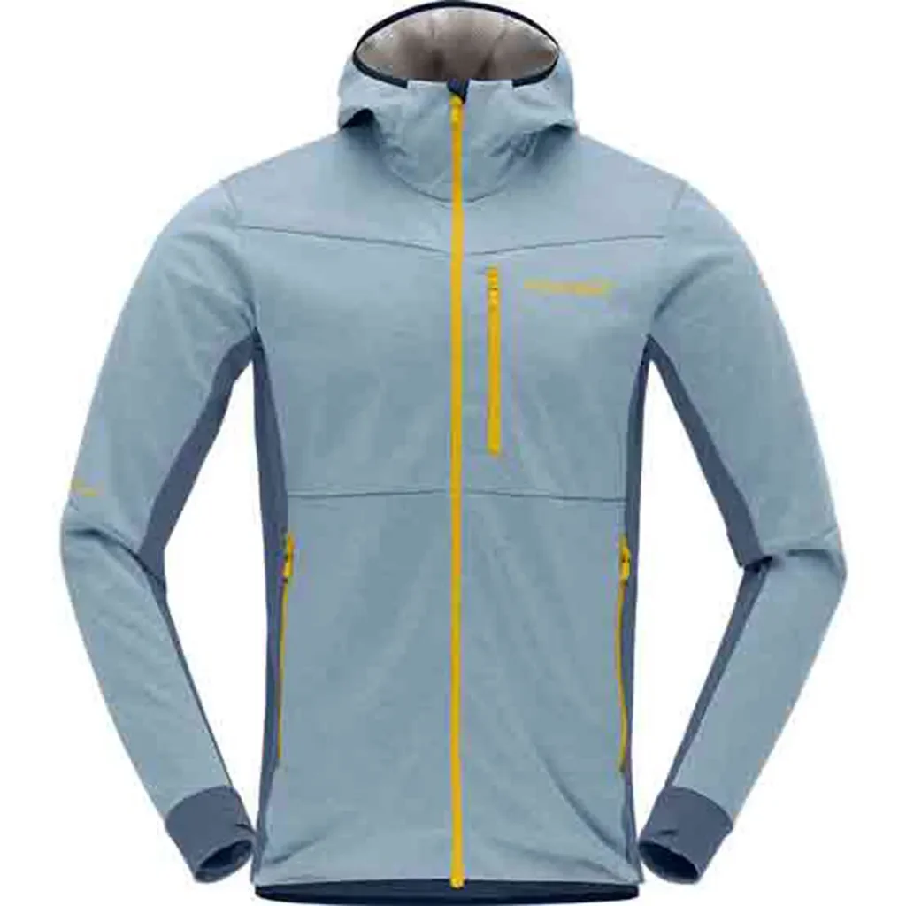 NORRØNA Falketind Warm2 Octa Hood /bleu fog vintage