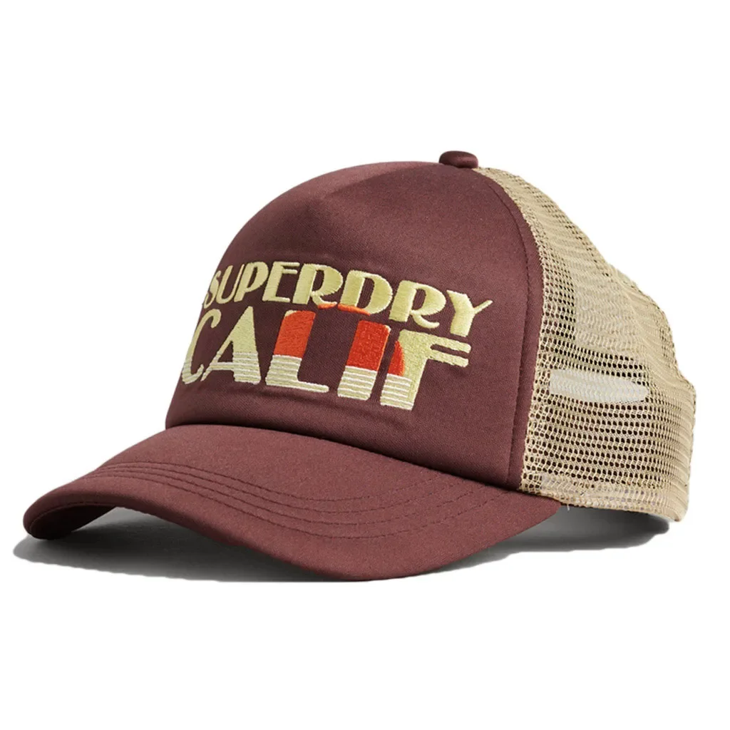 SUPERDRY Vintage Trucker Cap /brown chicory coffee