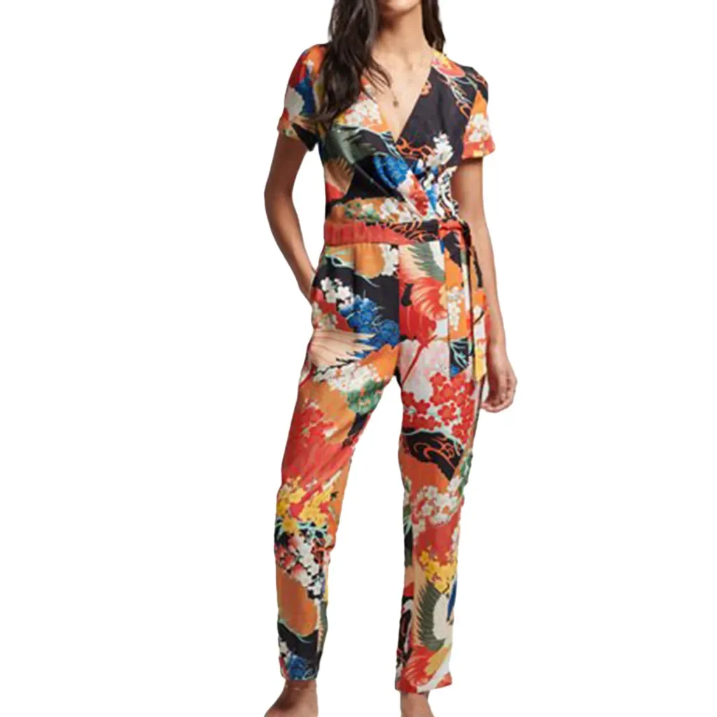 SUPERDRY Vintage Woven Jumpsuit /kam multi