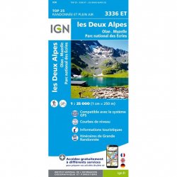 Acheter IGN Top 25 Deux Alpes Olan-Muzelle Pn Ecrins Resistante /3336etr