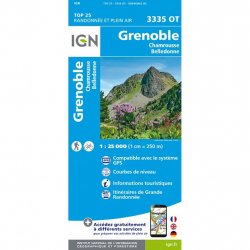 Acheter IGN Top 25 Grenoble Chamrousse /3335ot