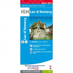 Acheter IGN Top 25 Lac d'Annecy Résistante /3431ot