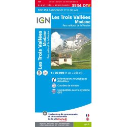 Acheter IGN Top 25 Les Trois Vallées - Modane Resistante /3534ot