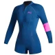 MYSTIC Lunar Longarm Shorty 2/2mm full zip women /summer bleu