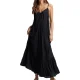 SUPERDRY Vintage Long Beach Cami Dress /jet noir
