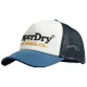 SUPERDRY Vintage Trucker Cap /blanc/bleu bottle
