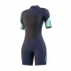 MYSTIC Brand Shorty 3/2mm bzip flatlock w /night bleu