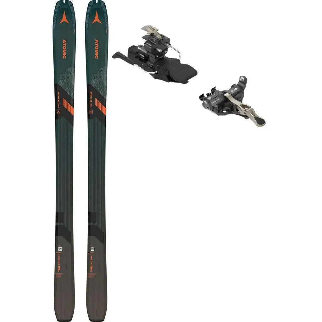 ATOMIC Backland 89 Sl /grey orange + Fix ATK Crest 10 /Freins 97 mm /dark bronze