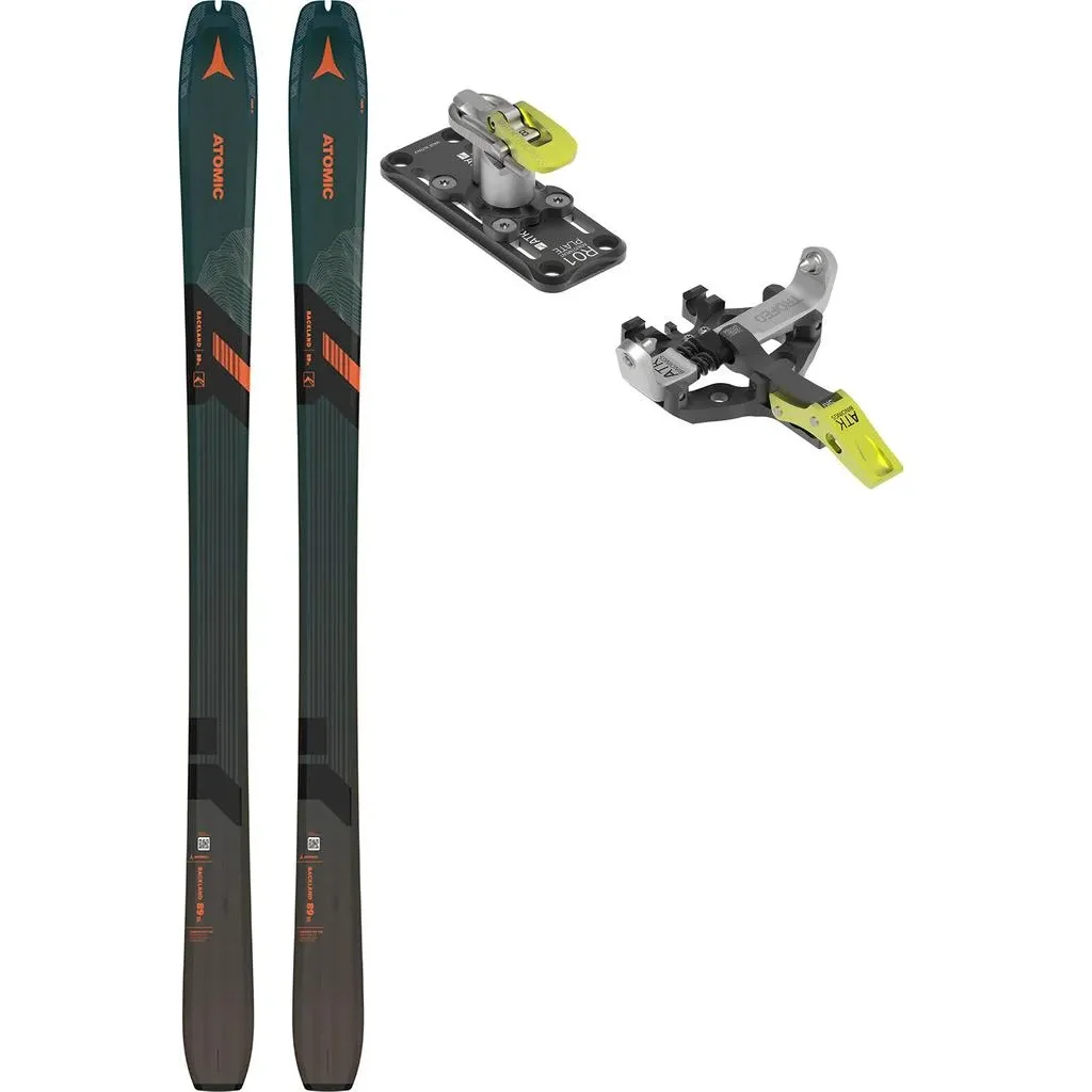 ATOMIC Backland 89 Sl /grey orange + Fix ATK Trofeo 8 Plus