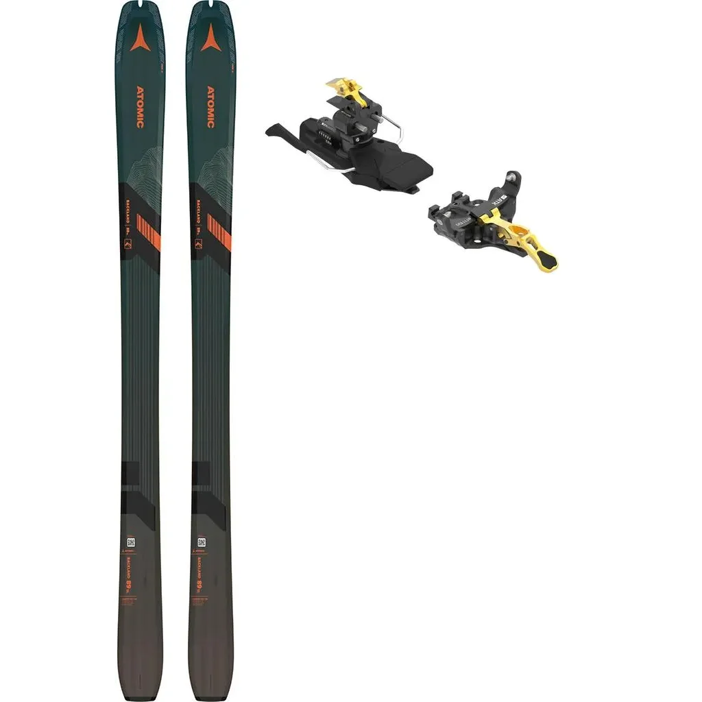 ATOMIC Backland 89 Sl /gris orange + Fix ATK RT 11 Evo /freins 91 mm /or