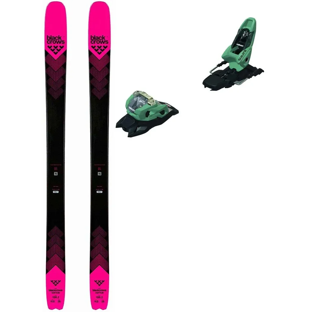 BLACK CROWS Corvus + Fix MARKER Squire 11 /vert noir