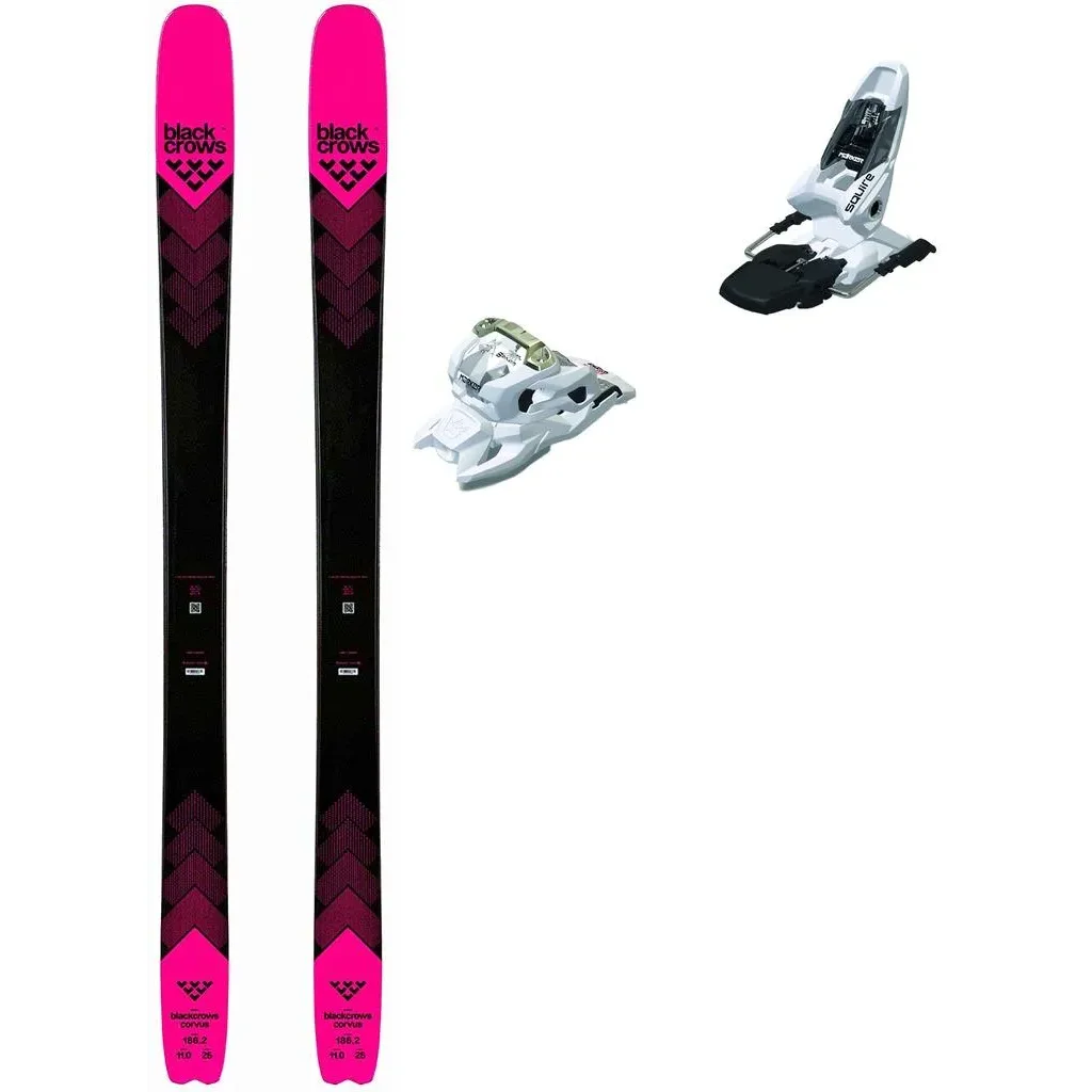 BLACK CROWS Corvus + Fix MARKER Squire 11 /white