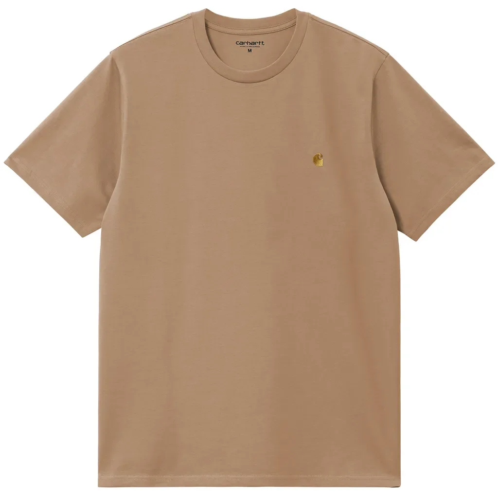 CARHARTT WIP Chase Ss Tshirt /peanut gold